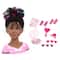 Bayer Design Charlene Super Model Curly Haired Styling Head with Makeup